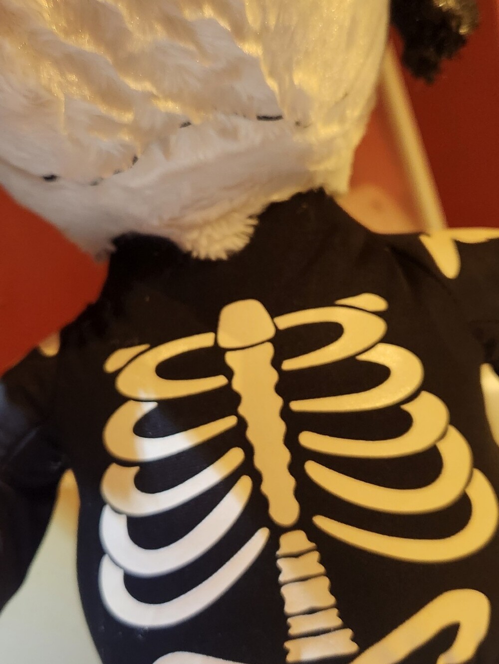 Snoopy Skeleton Stand Up Plush  - Black & White - Picture 3 of 10